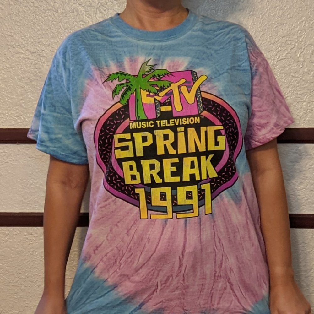 MTV Spring Break '91 Tie-dye Tee